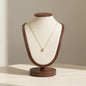 Zircon Teardrop Pendant Necklace 14K Gold Plated Copper Geometric Minimalist