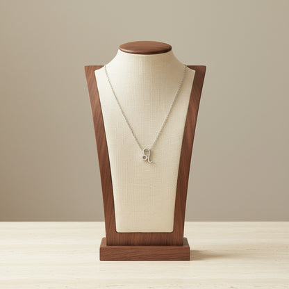 Zodiac Sign Pendant Necklace Silver Tone 304 Stainless Steel Dainty Clavicle Chain
