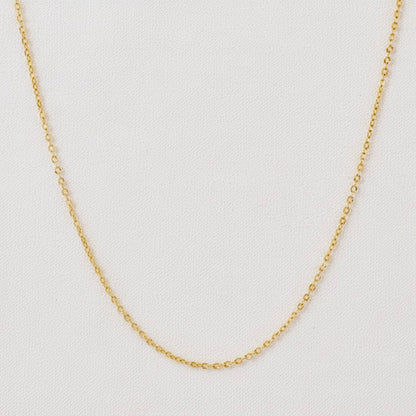 Stainless Steel Metal Fine Necklace 18K Gold Plated Minimalist Clavicle Chain