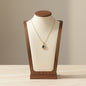 Sunflower Halo Zircon Pendant Necklace 18K Gold Plated Stainless Steel