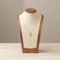 Christmas Gnome Pendant Necklace Stainless Steel 18K Gold Plated Enamel