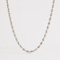 18K Gold Plated Stainless Steel Patterned Necklace Chain Silver
