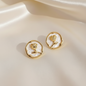 Lynn's Closet Boutique Shell Rose Flower Earrings