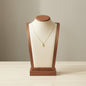 Little Deer Christmas Pendant Necklace Stainless Steel 18K Gold Plated Enamel