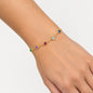 Multicolor Zirconia Adjustable Bracelet