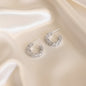 Lynn's Closet Boutique C-Shaped Crush Silver Earrings