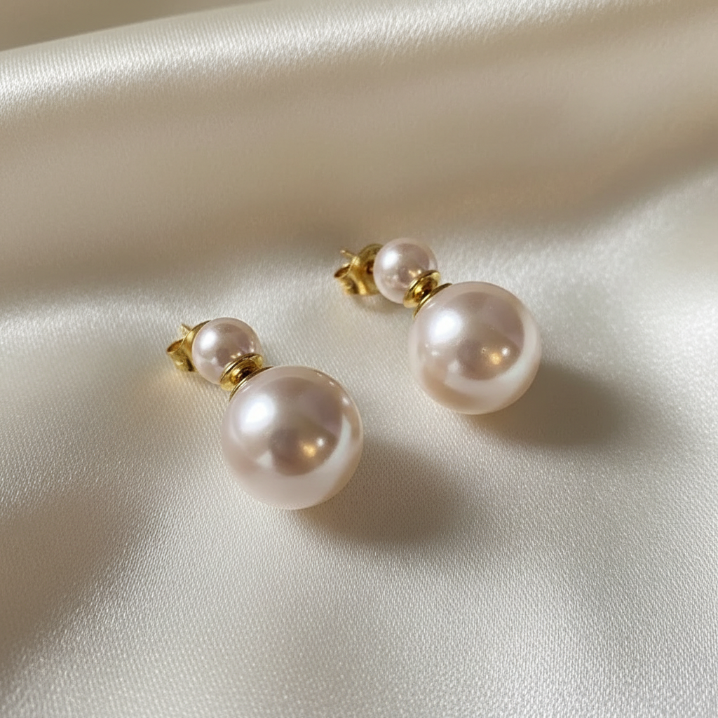 Lynn's Closet Boutique Double Pearl Studs