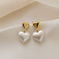 Lynn's Closet Boutique Brushed Metal Heart Earrings