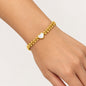 Heart White Shell Adjustable Bracelet