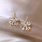 Lynn's Closet Boutique Sparkling Zirconia Clover Studs