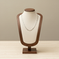 Silver Figaro Necklace Chain Titanium Steel 45cm