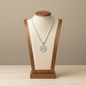 Zodiac Coin Pendant Necklace Silver Tone Stainless Steel Rope Chain Constellation
