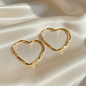 Lynn's Closet Boutique gold tone Twisted Hearts Hoop Earrings