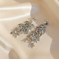 Lynn's Closet Boutique Multi-Layer Leaf Tassel Hoop Earrings