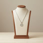 Zodiac Coin Pendant Necklace Silver Tone Stainless Steel Rope Chain Constellation