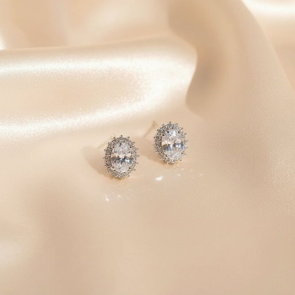 Lynn's Closet Boutique Sparkling Pigeon Egg Zircon Earrings