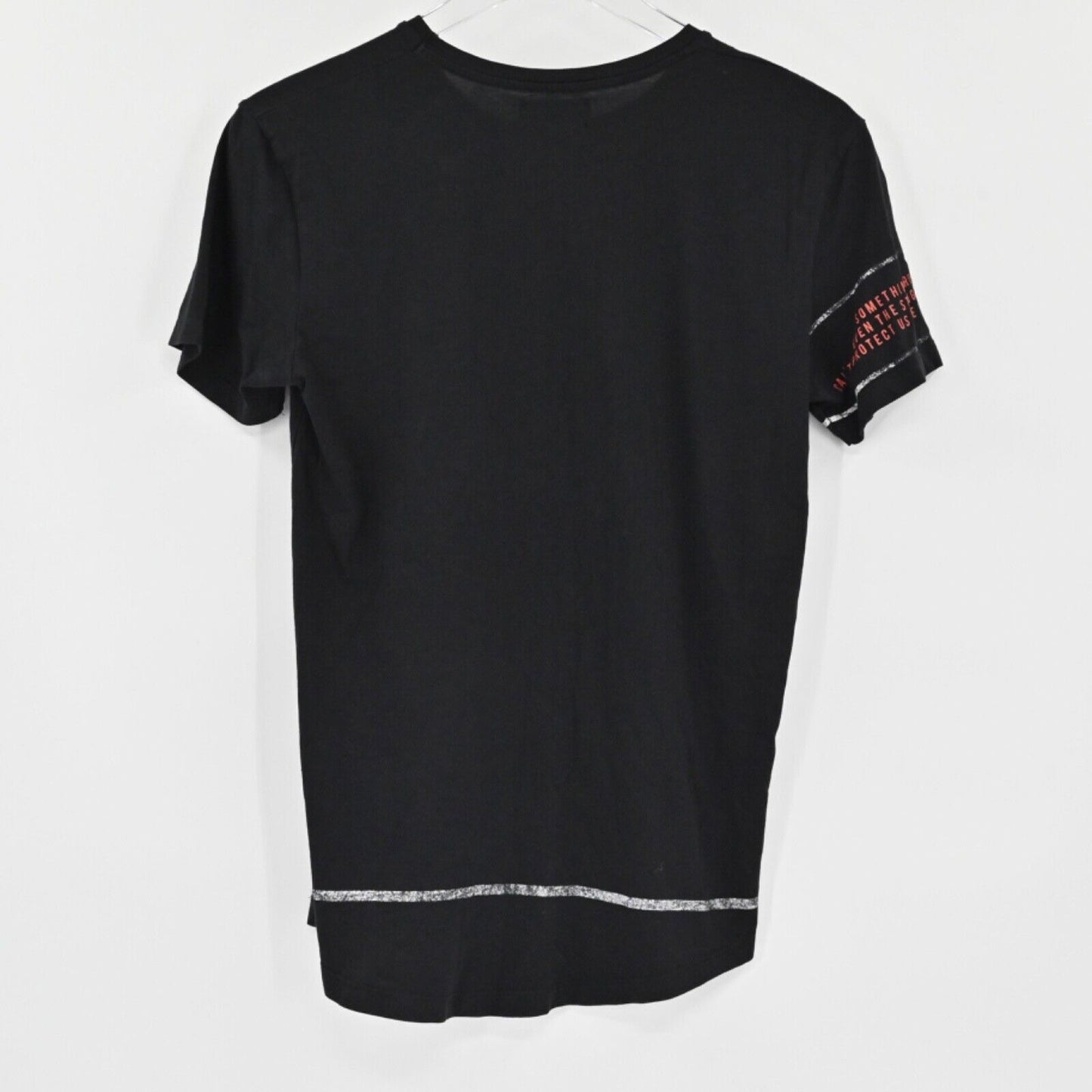 ZARA MAN Graphic Tee Mens Size S Black Ramble Disorder Mess Streetwear Punkcore