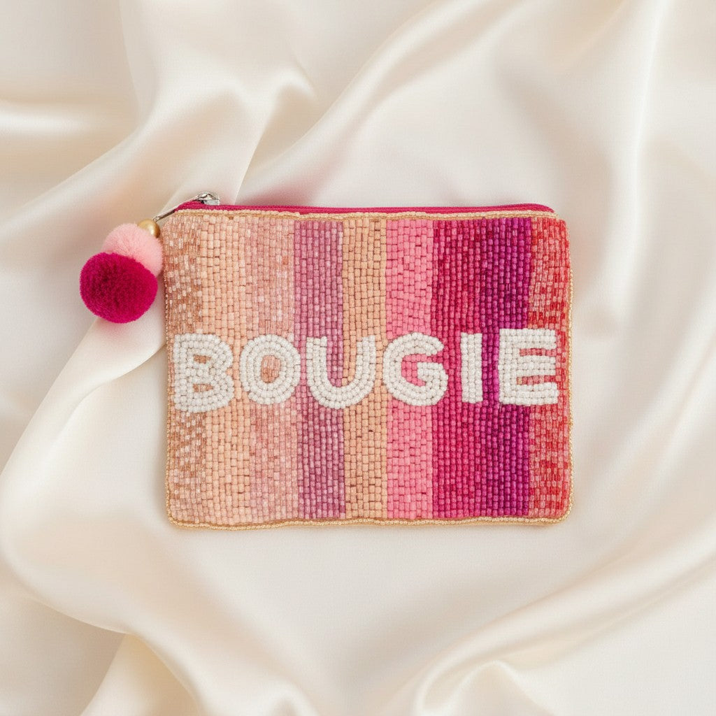 Bougie Beaded Coin Pouch