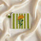Marigold Striped Beaded Coin Pouch