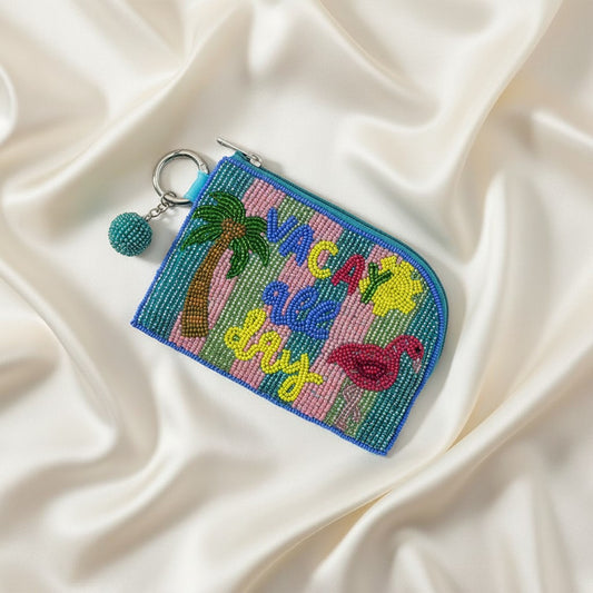 Vacay All Day Keyring Coin Pouch