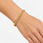 4mm Rope Chain Bracelet Gold 16.5cm