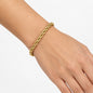 4mm Rope Chain Bracelet Gold 18cm