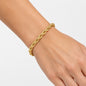 4mm Rope Chain Bracelet Gold 19cm