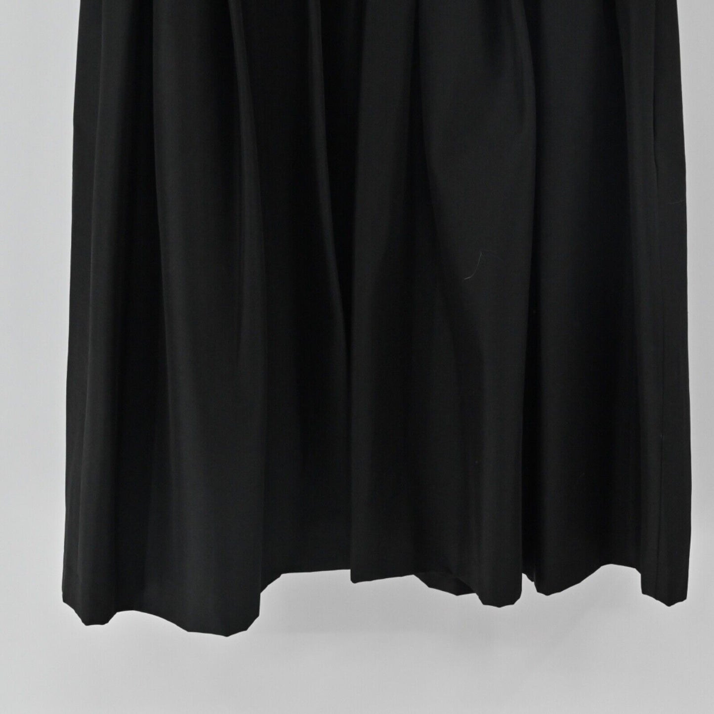 Vtg MAGGY LONDON Dress Womens Sz 8 Black Babydoll Ruffle Sweetheart Pleated NEW