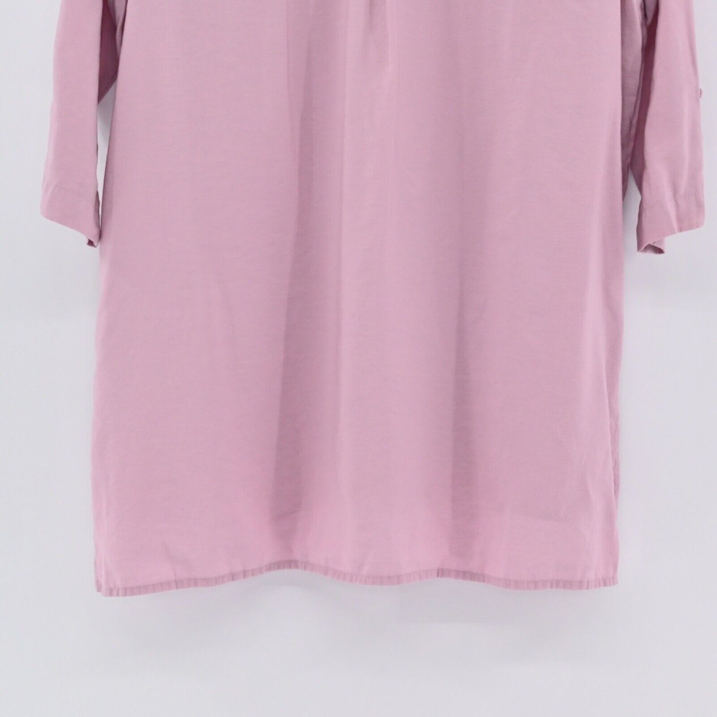 J Jill Top Womens Size M Pink Tunic Button Cuff Bohemian Chic Minimalist Classic