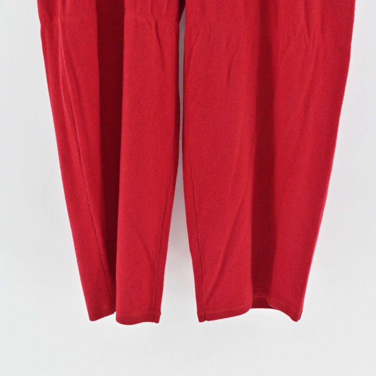 SUTTON STUDIO Pants Womens Size 3X Red Cashmere Knit Drawstring High Rise Lounge