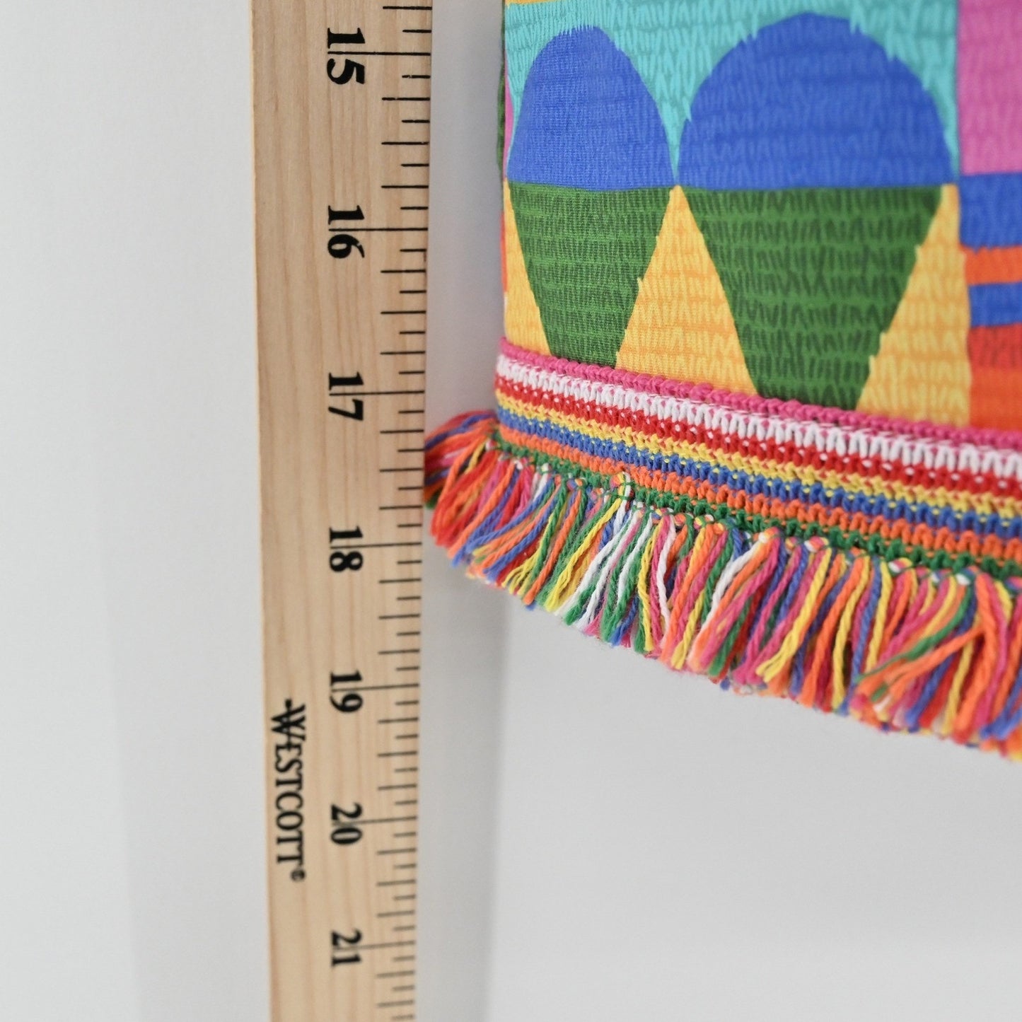 Antonio Melani Noa Geometric Skirt Size 8 Colorful Fringe Trim Dopamine Girl
