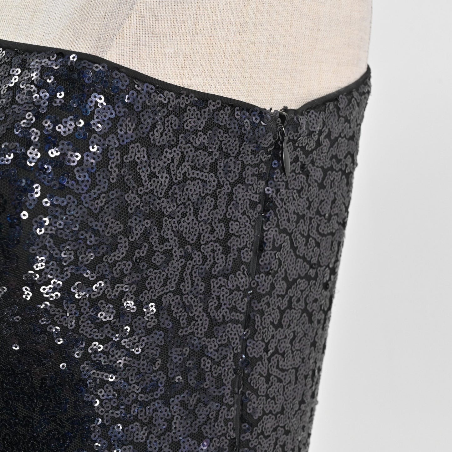 Lovers and Friends Womens Shaline Black Sequin Top Size XS One Shoulder Blouse