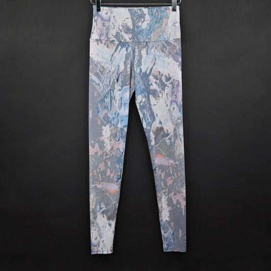 ONZIE Womens Marble Leggings Size S/M Running Athletic Yoga Pants Pull On FLOW