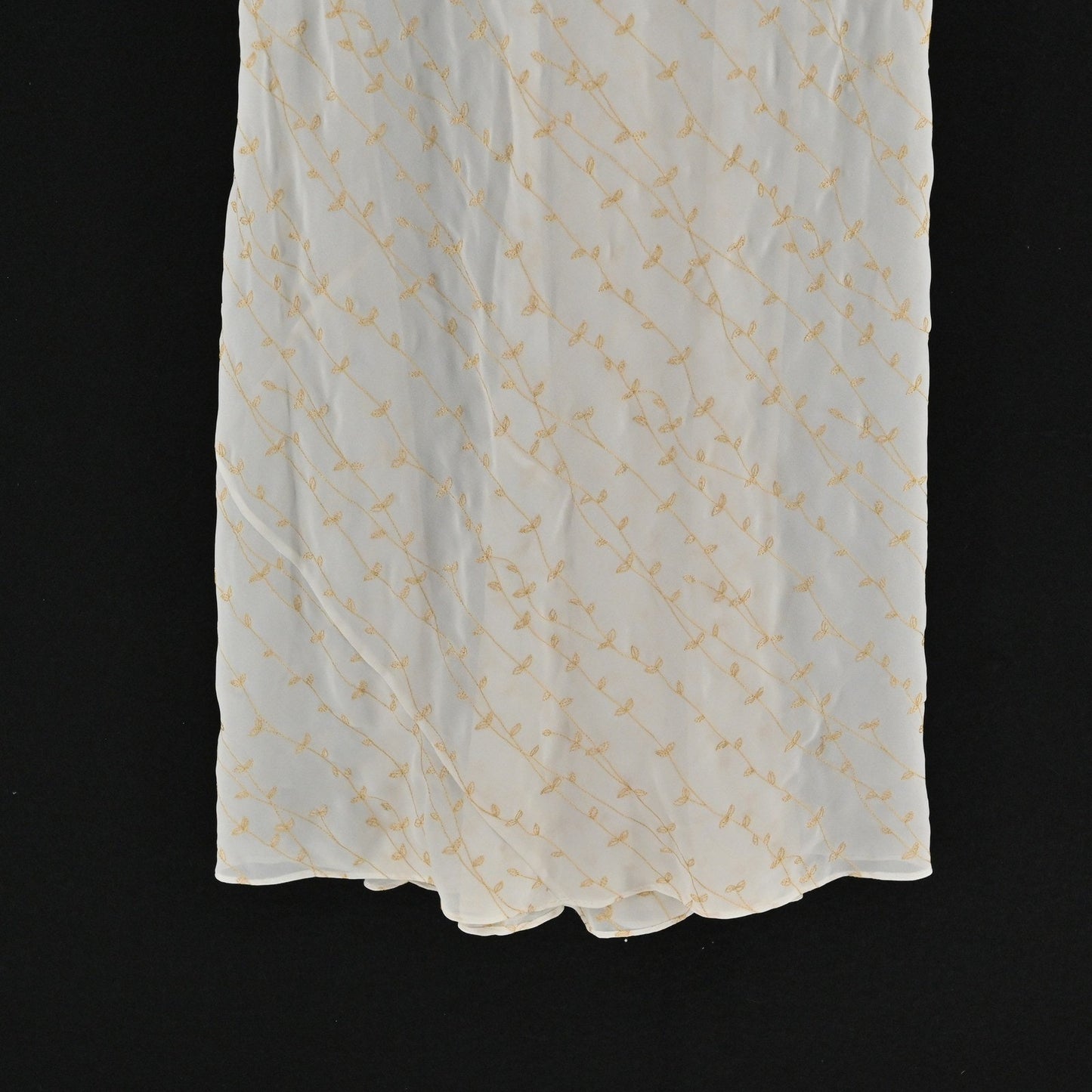 Vtg Victorias Secret Embroidered Slip Dress Size M Chemise Maxi Ethereal Floral