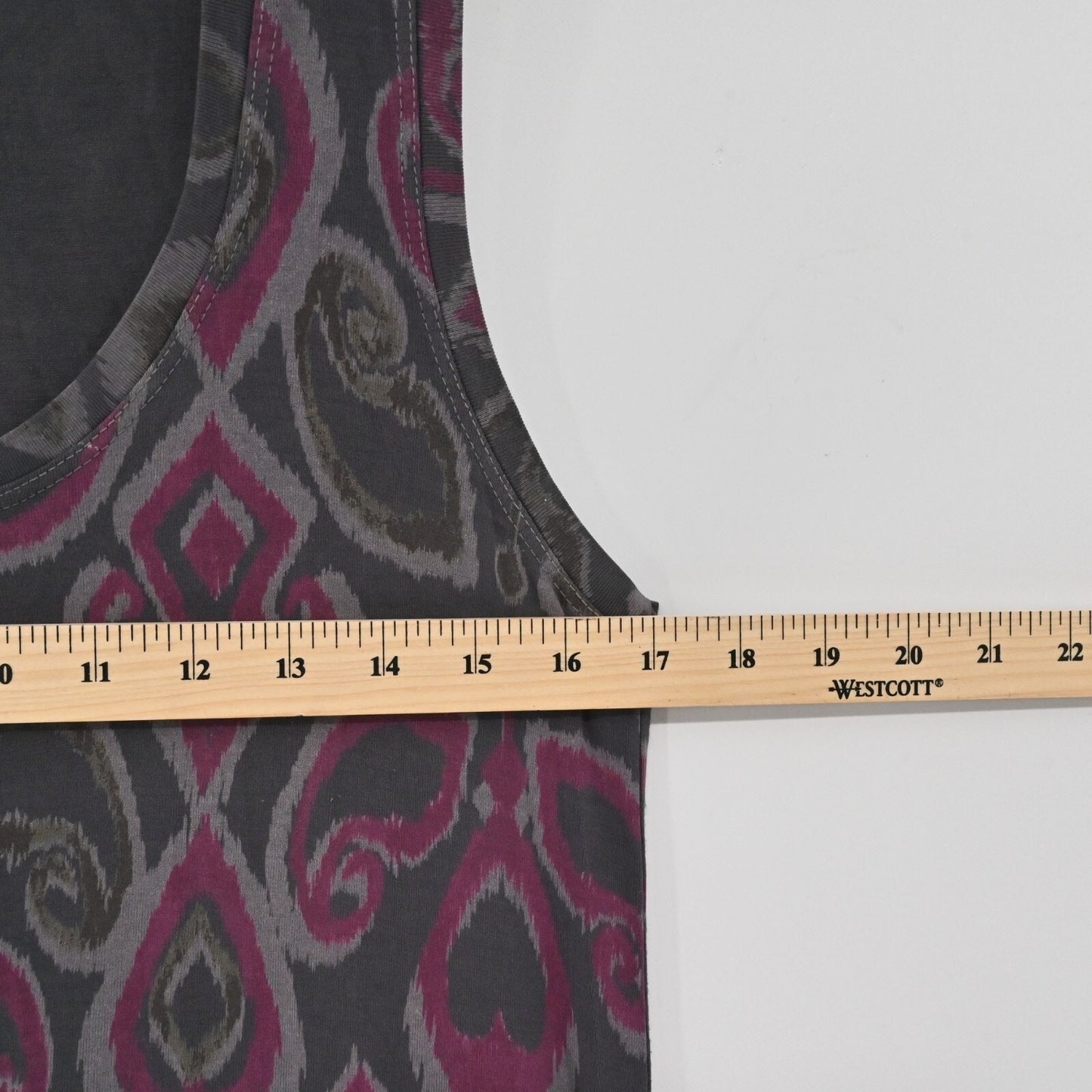 FRESH PRODUCE Ikat Maxi Dress Size S Bohemian Artistic Gray Pink Tank Beach USA