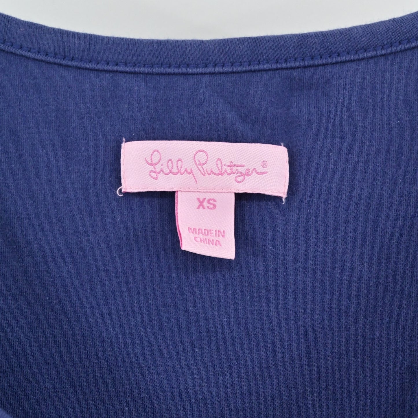 Lilly Pulitzer Nettie Dress Size XS Fallin In Love Blue Rope Belt Nautical Beach