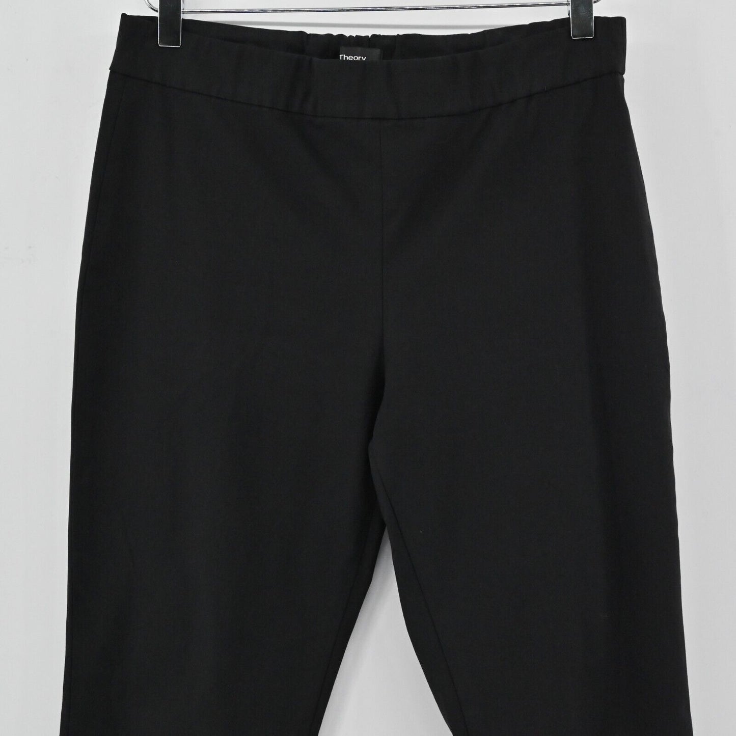 THEORY Pants Womens Size 6 Alettah Dawson Stretch Ankle Pull On Black High Rise