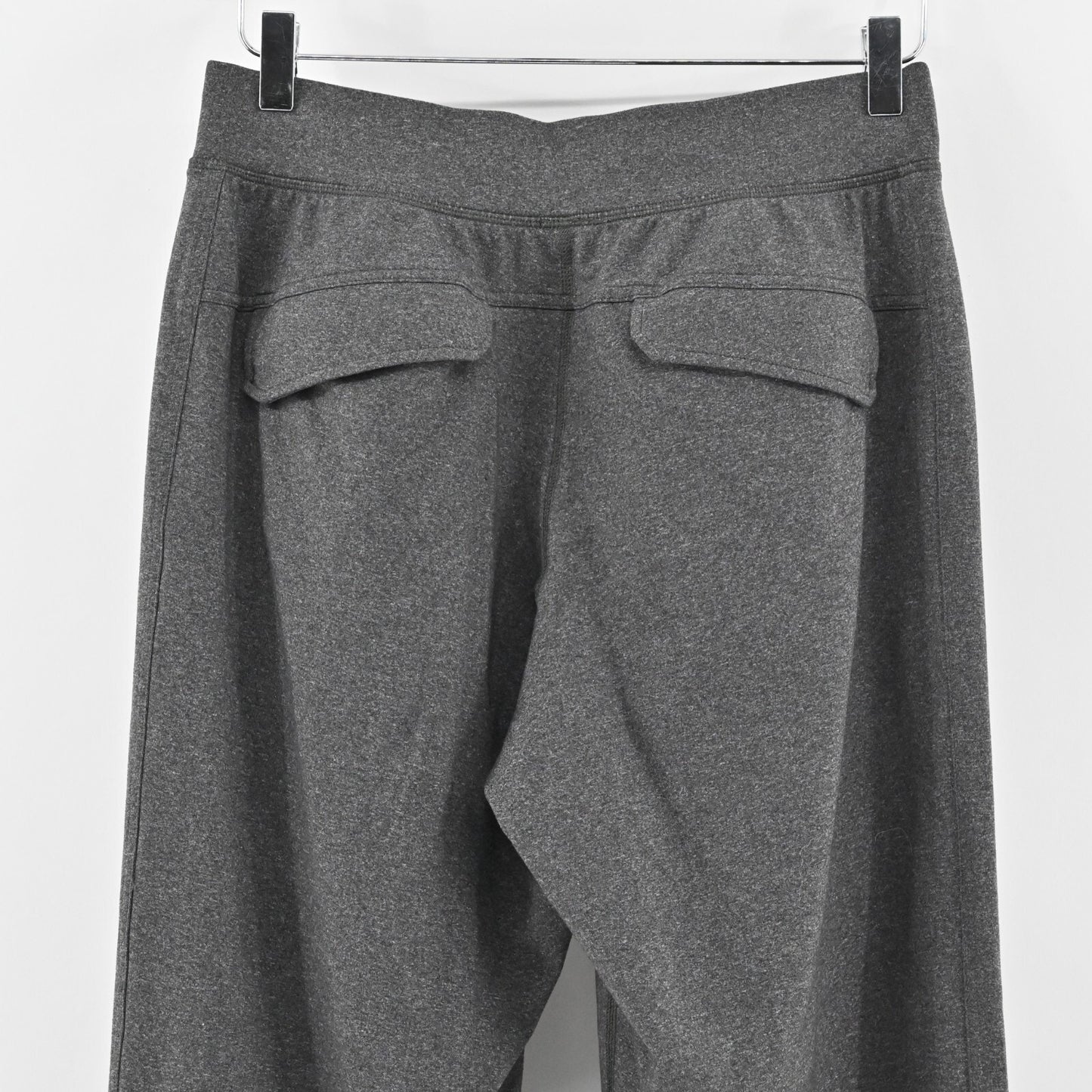 LULULEMON Pants Mens Size M Kung Fu Wide Leg Heathered Black Pull On Sweatpant