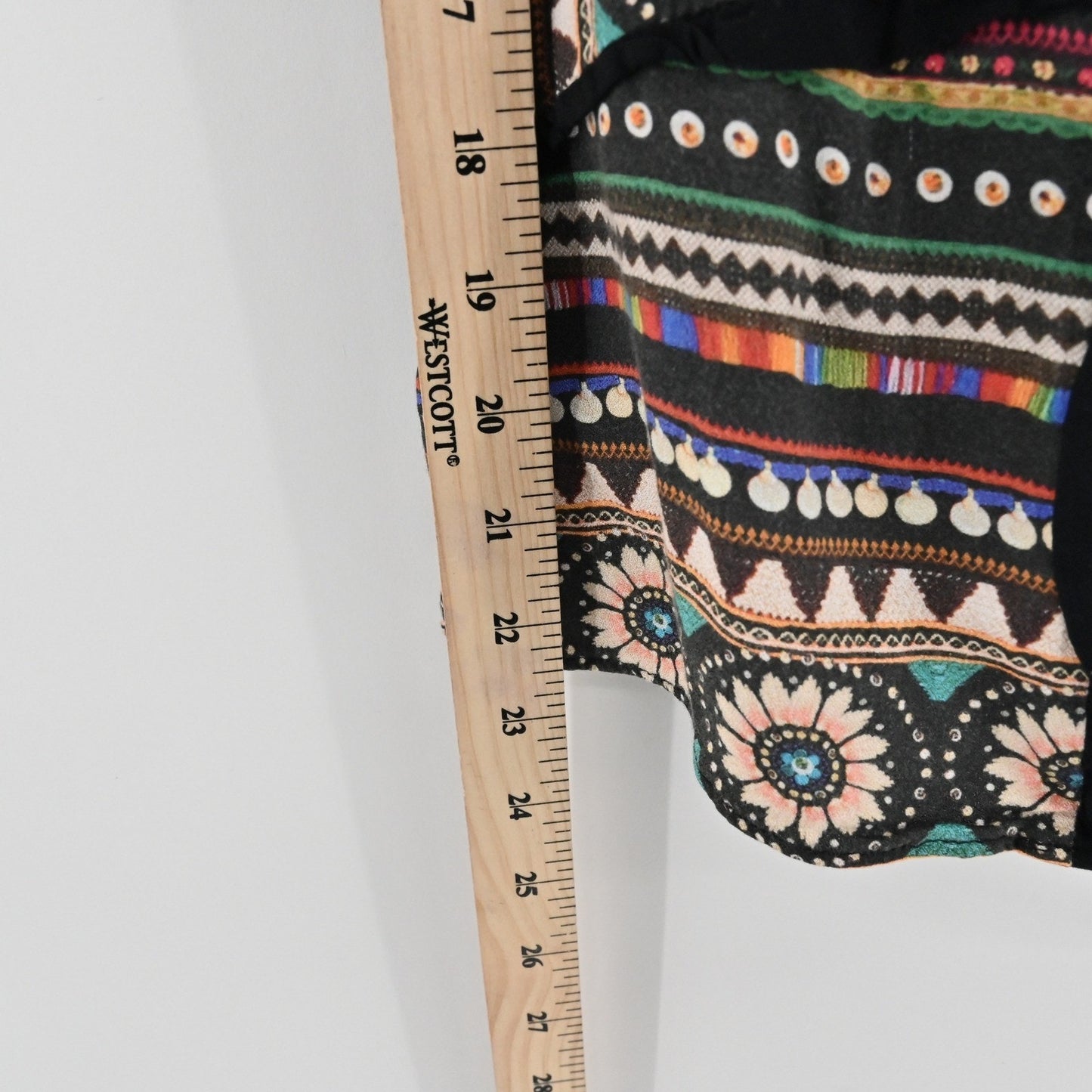 Anthropologie Farm Rio Nicolasa Blouse Size L Flutter Sleeve Boho Butterfly Top