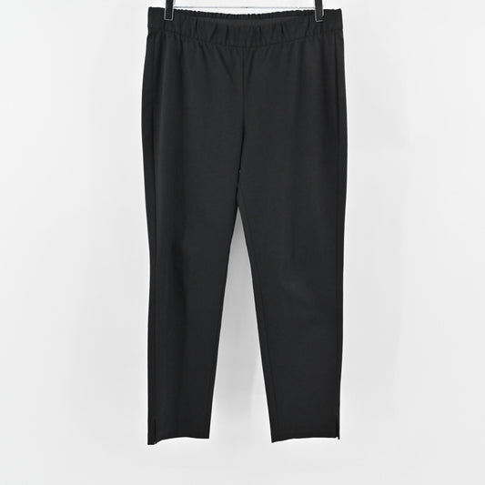 EILEEN FISHER Black Pull On Pants Womens Size S High Rise Slim Straight Ankle