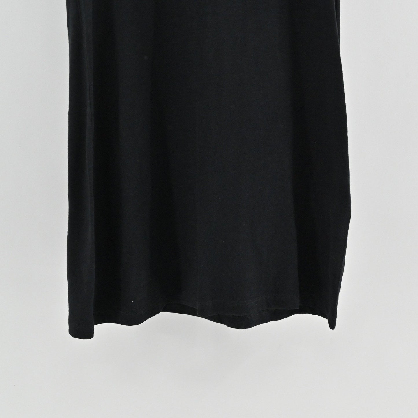 Theory Continuous Tee Dress Size 0 Black Sea Slub Minimalist Cotton Knit Modern