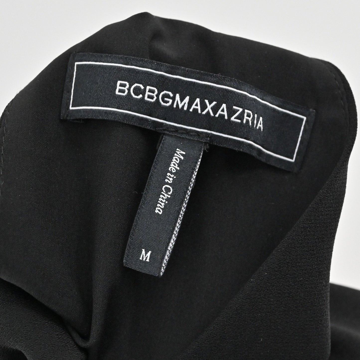 BCBGMaxazria Black Color Block Halter Midi Dress Size M Cocktail Date Night