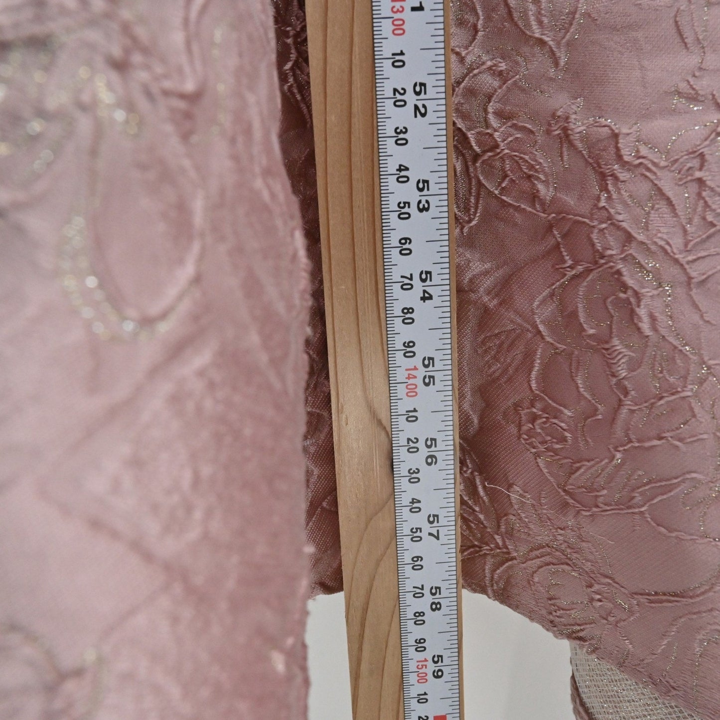 Feriani Couture Strapless Bow Ornate Evening Dress Size 14 Mauve 18878 Jacquard