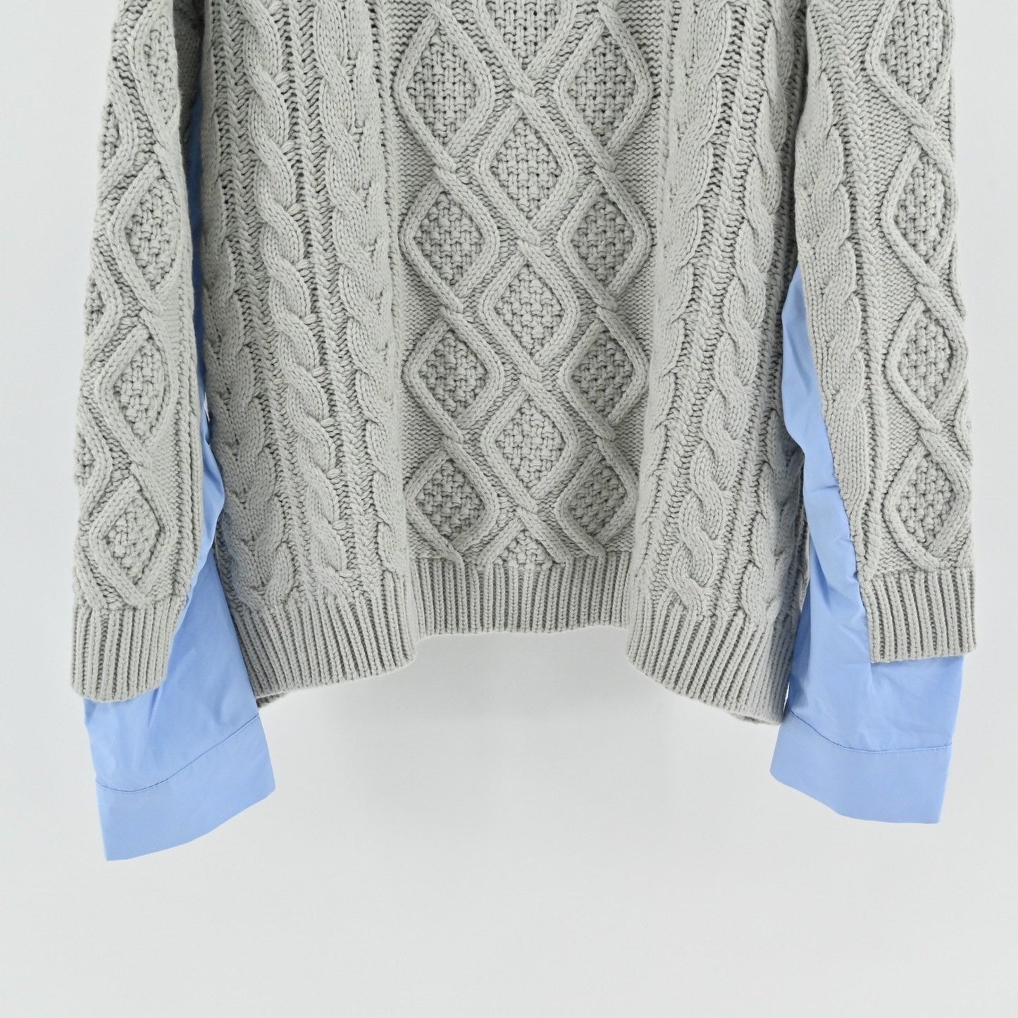 LIONESS Womens Sonny Oversized Knit Sweater Size S Cable Fisherman Cozy Revolve