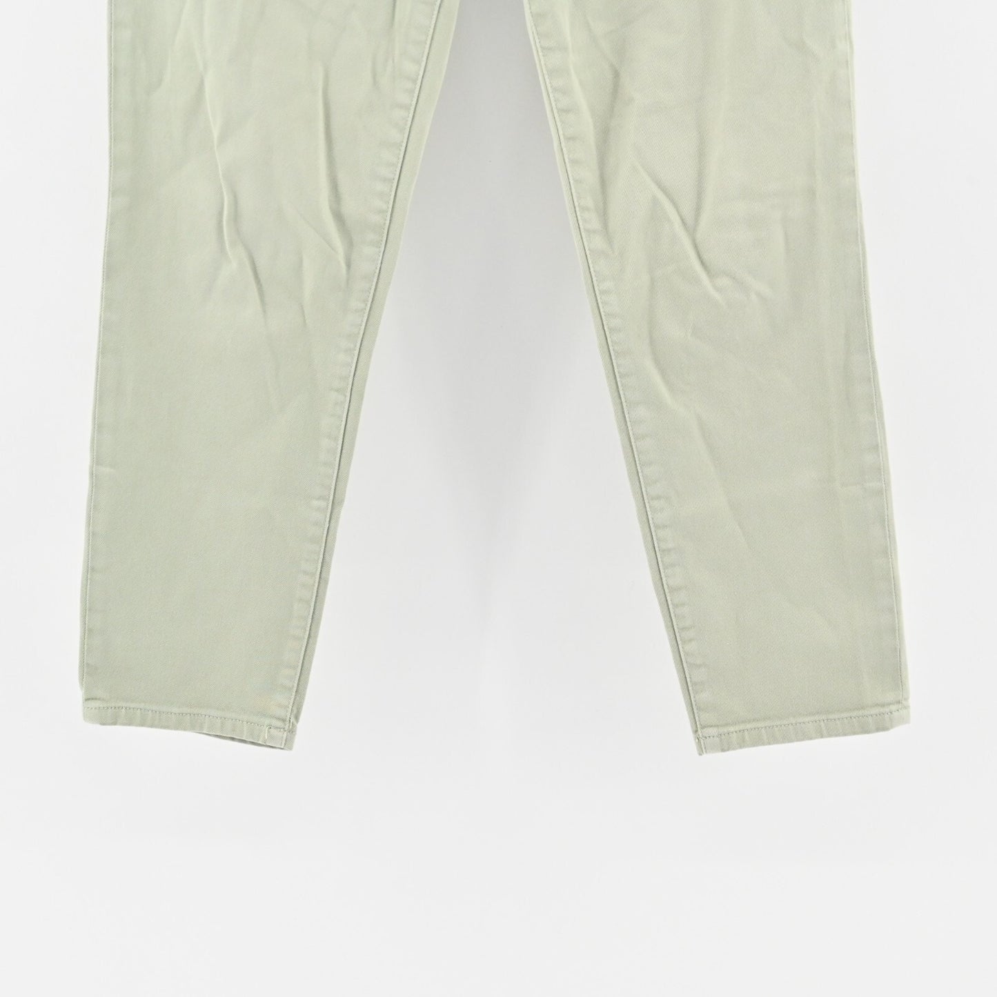 Tory Burch Jeans Womens Size 28 Alexa Cropped Skinny Leg Green Mid Rise Denim