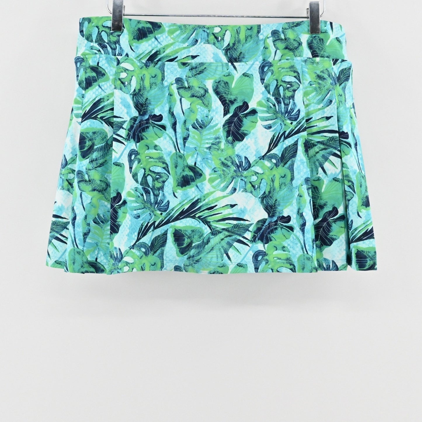 Tommy Bahama Golf Skort Size XL Green Leaf Print Tennis Pickle Ball Tropical