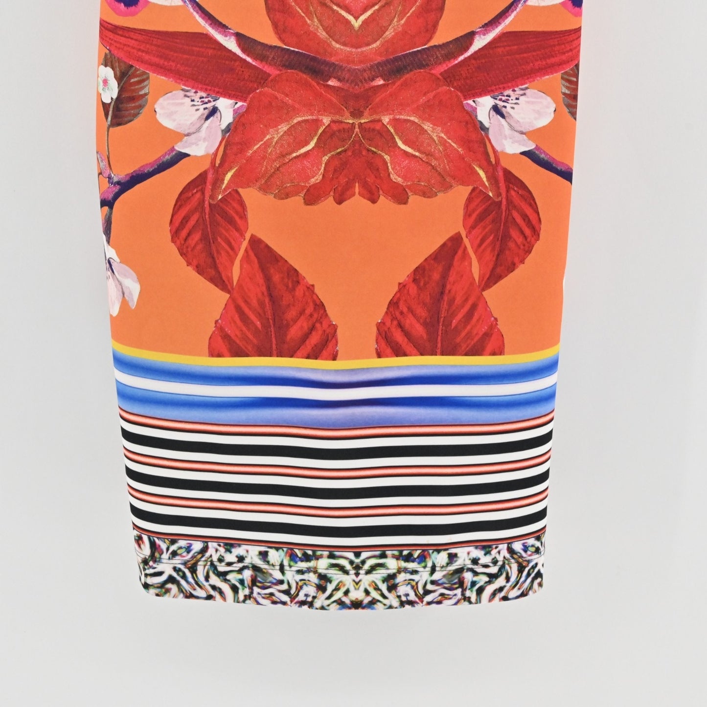 Clover Canyon Prism Orchid Neoprenen Scuba Dress Sz S Bodycon Sleeveless Stretch