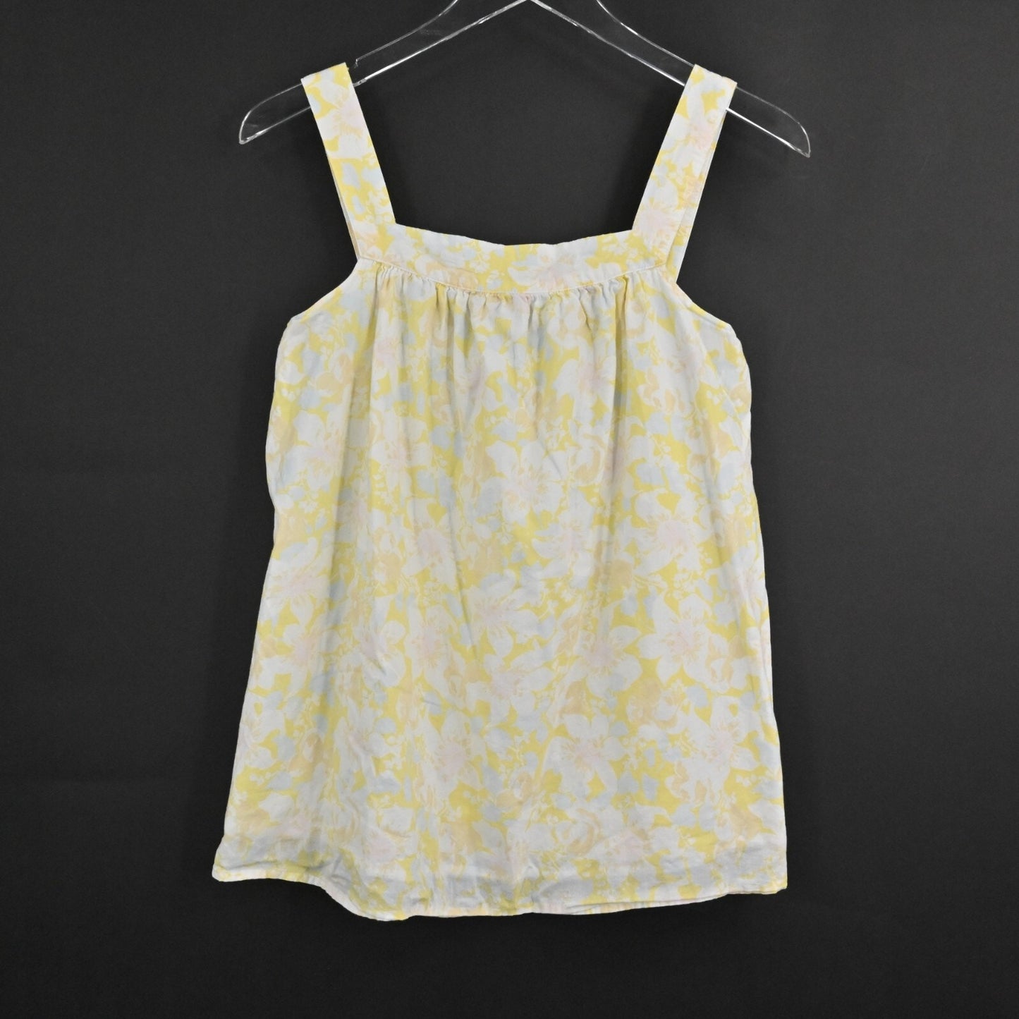 THE NINES BY HATCH Top Womens Size XS Maternity Yellow Floral Sleeveless Tank