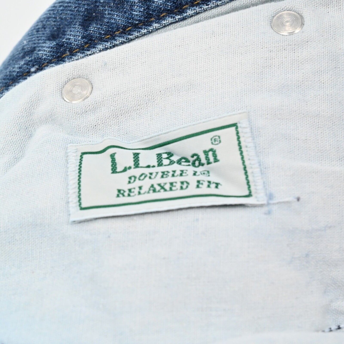 Vtg LL BEAN Shorts Womens Sz 32 Double L Denim Cut Off High Rise Distressed 90s