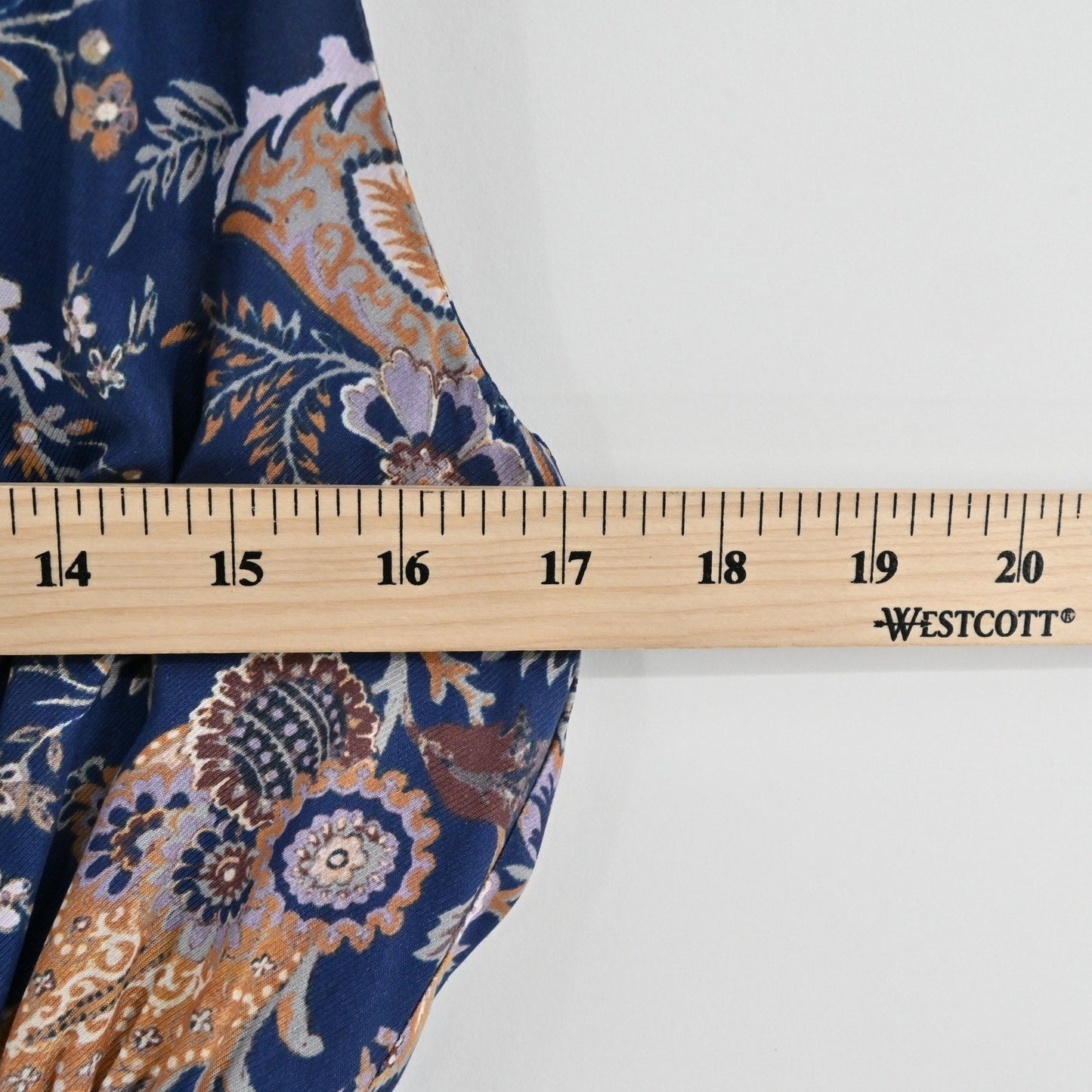 Anthropologie Ett Twa Paisley Jumpsuit Sz XXSP Boho Blue Floral Halter Whimsical